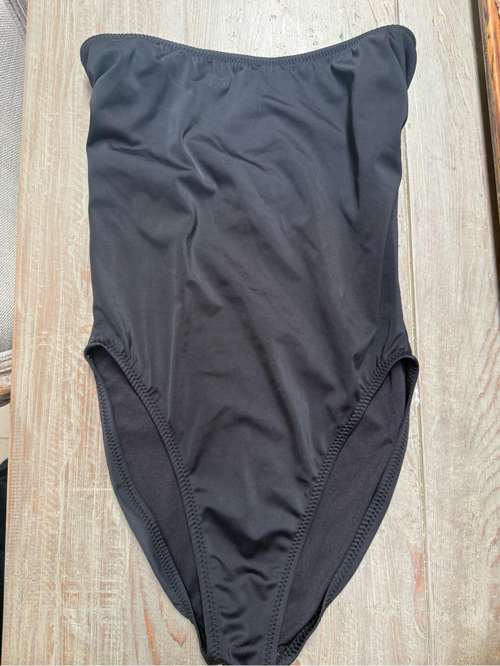 Norma Kamali Strapless One-Piece Bathing Suit -High Cut